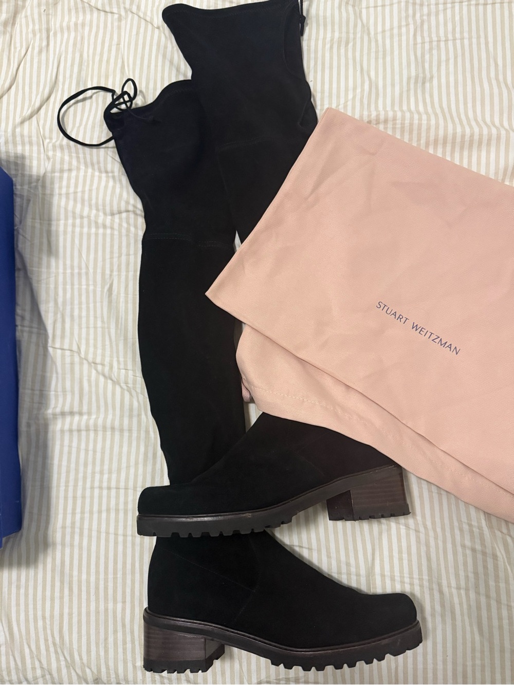 Stuart Weitzman Blue Shoe Box with Label
